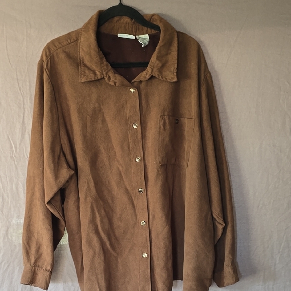 White Stag Women's Plus Brown Top